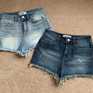 PINK Denim High Waisted Cut Off Shorts